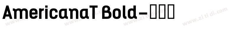 AmericanaT Bold字体转换